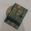 Viscose Banna-Banni Print Saree — Rama Green & Peacock Blue