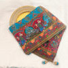 Viscose Kalamkari Saree Peacock Blue | TARINÉ