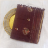 Khadi Embroidered Saree Wine | TARINÉ