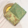 Cotton Kasuti Woven Saree — Lime Green