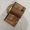 Viscose Banna-Banni Print Saree — Dark Brown & Chocolate Brown