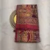 Viscose Banna-Banni Print Saree — Magenta & Purple