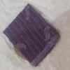 Viscose Chiffon Embroidered Saree — Purple