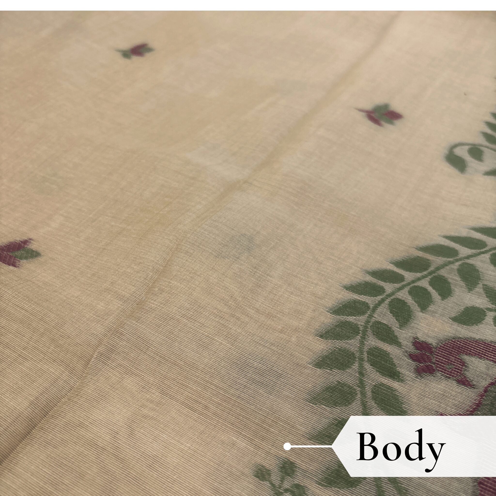 Cotton Mor Woven Saree — Lemon Yellow — Tyohar — draped, walking