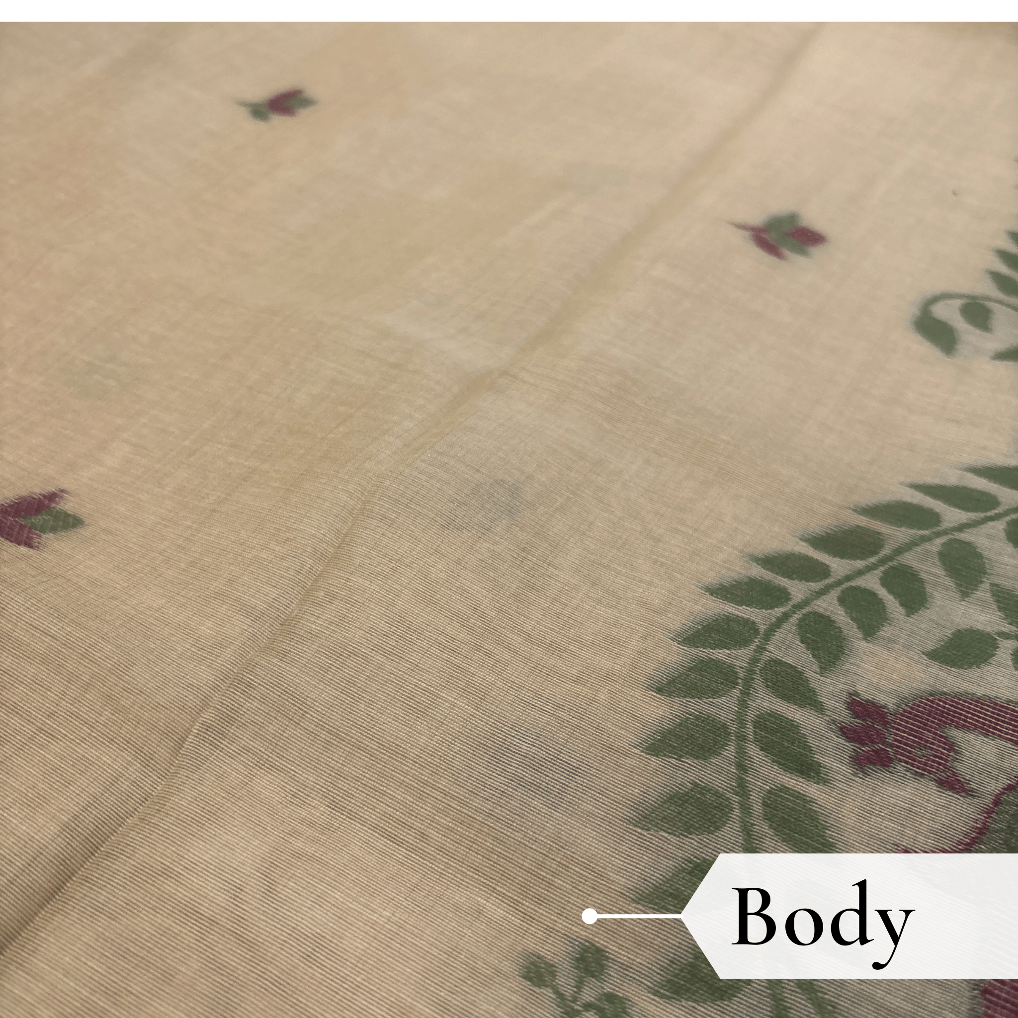 Cotton Mor Woven Saree — Lemon Yellow — Tyohar — draped, walking
