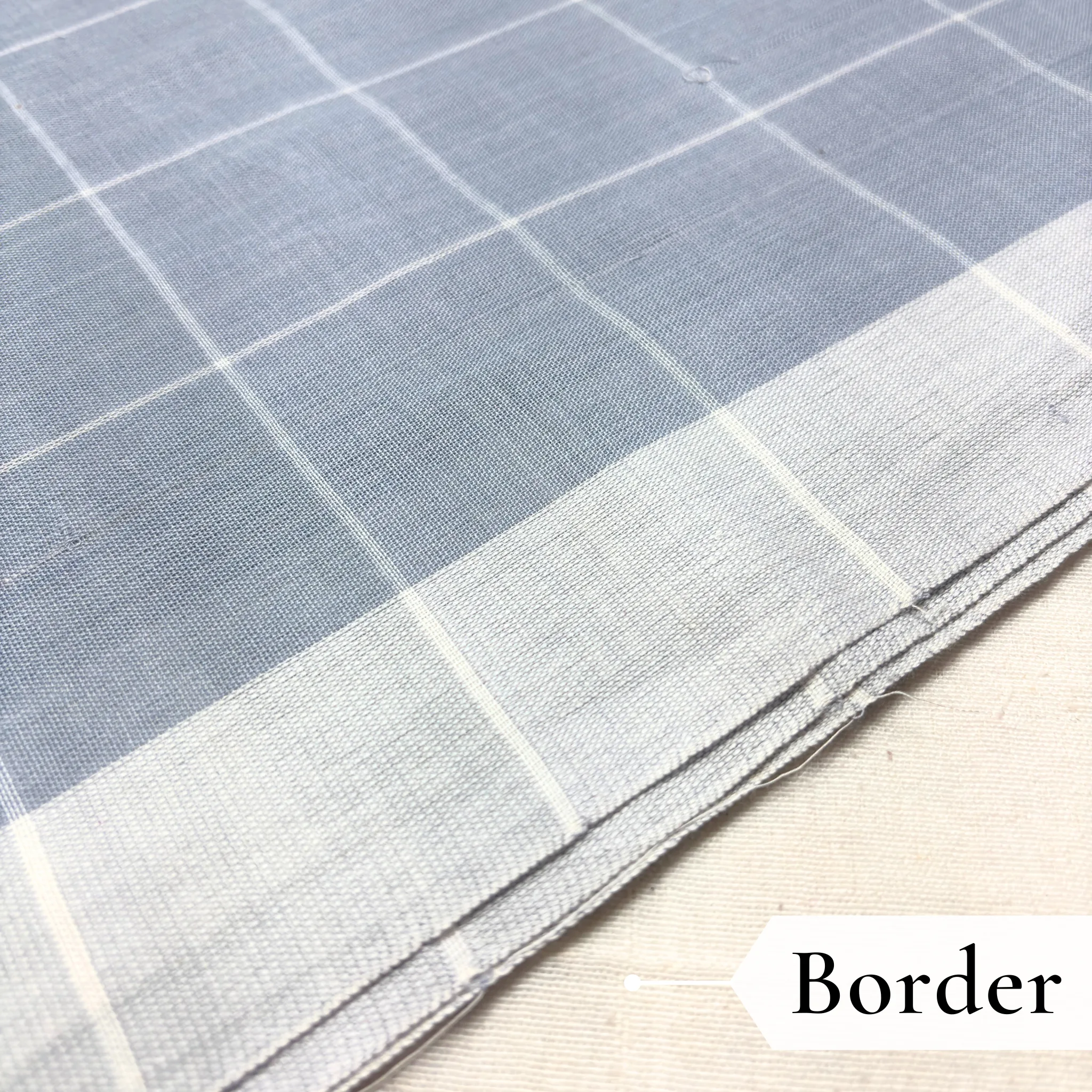 Khadi Monochrome Check Handloom Saree — Grey - Image 4