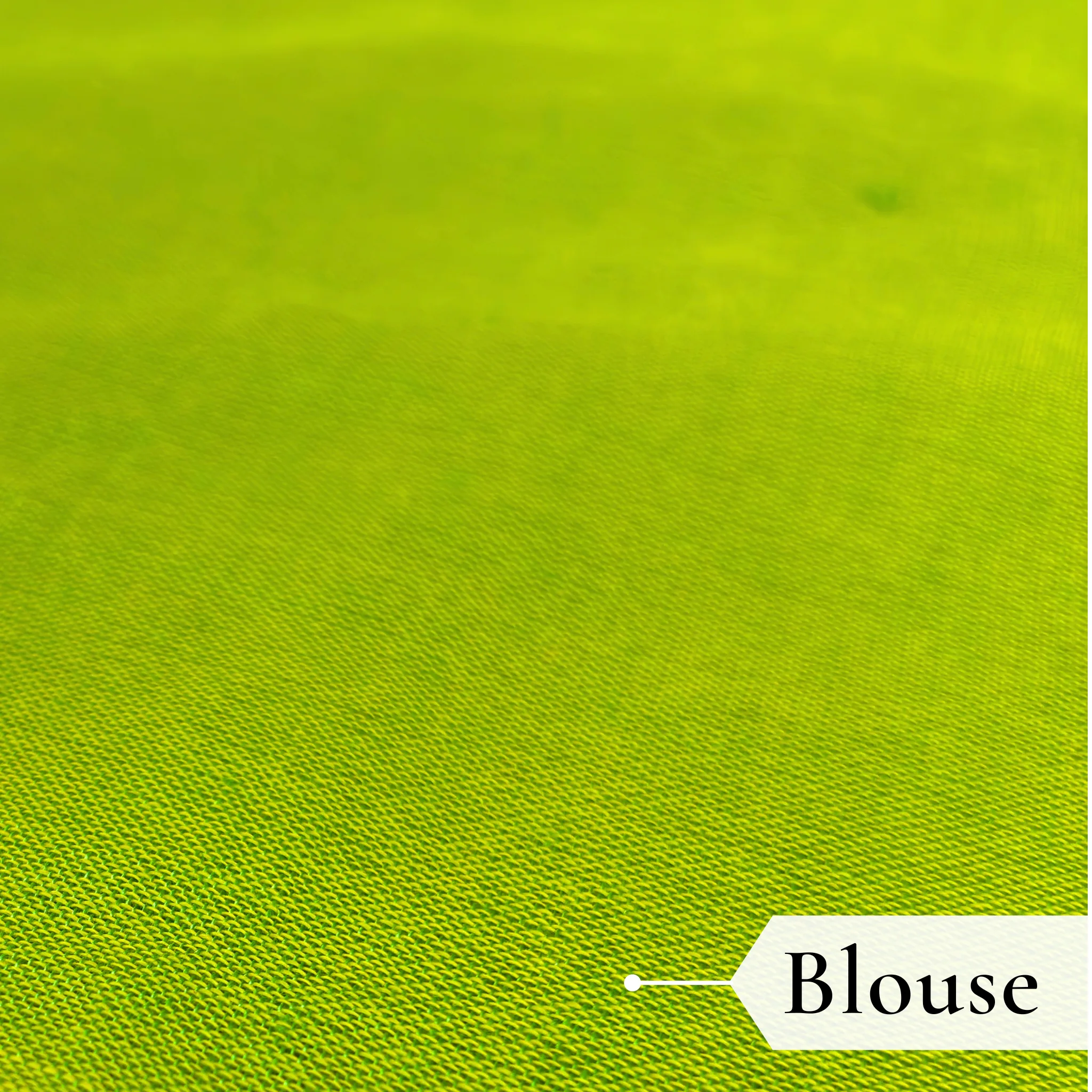 Khadi Harsingar Embroidered Saree — Lime Green - Image 5