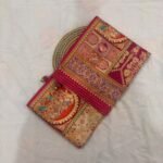Viscose Banna-Banni Print Saree — Peach & Cream